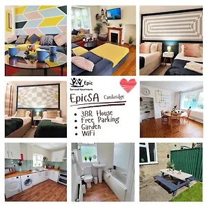 Epicsa - Corporate & Family In 3 Bedroom House With Garden, Free Parking Holiday home Cambridge (Cambridgeshire)